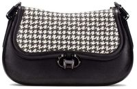 Hispanitas BI254150 Zwart Pied-de-poule Handtas Vrouwen