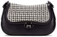 Hispanitas BI254150 Zwart Pied-de-poule Handtas Vrouwen