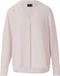 s.Oliver BLACK LABEL s.Oliver Blouse Vrouwen Oudroze Viscose Lange Mouw V-hals Regular Fit Casual
