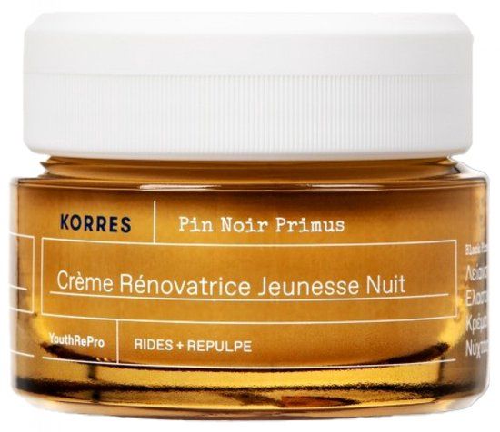 Korres Care Black Pine Primus Nachtcrème Gezicht All ages 40 ml