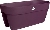 Elho Vibia Campana Flower Bridge 60 - Balkonbak met Ophanging - 100% Gerecycled Plastic - L 59 x B 26 x H 22 cm - Esdoorn paars