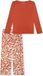 Schiesser Selected Premium Pyjama Vrouwen Terracotta Maat 44