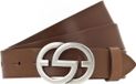 Vanzetti Leren riem Full Leather Buckel Belt W95 Mid Brown terracotta