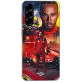 Maniacase Etui Voor Samsung Galaxy A26 Lewis Hamilton Scuderia Ferrari F1 Officieel