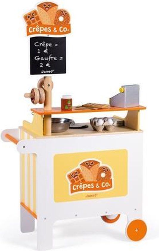 Janod Crˆpes & Co Verkoopstand met Accessoires - Hout - 3+ jaar