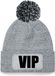 Bellatio Decorations VIP muts/beanie met pompon - onesize - grijs