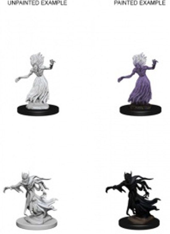 WizKids D&D Nolzur's Marvelous Miniatures - Wraith & Specter - Plastic - Multi