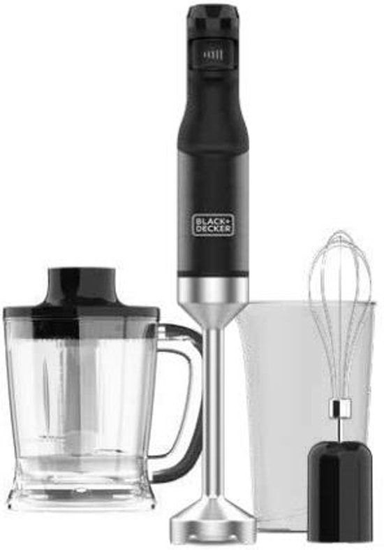 Black+Decker BXHBA1501E - Staafmixer - 1500W - Traploze Snelheid - RVS Messen