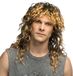 Boland Pruik Keith Golvend Lang Mannen Rocker Bruin