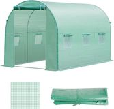 Outsunny Kasfolie - Waterdicht - UV Bescherming - Groen