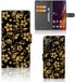 B2Ctelecom Samsung Galaxy Note20 Ultra Hoesje Gouden Bloemen
