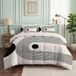Dekbed sans housse, motif demi-cercle, 240x260 cm