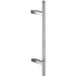 Hermat poignée-poussoir carrée en acier inoxydable mat poignée-barre 25x25 mm coudée en biais, longueur totale 600 mm