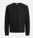 Jack&jones Jorniagara Henley Ls Tee Black | Zwart | Maat: XL