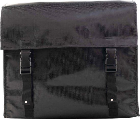 Beck Nostalgic Dubbele Fietstas 52L Glans Zwart