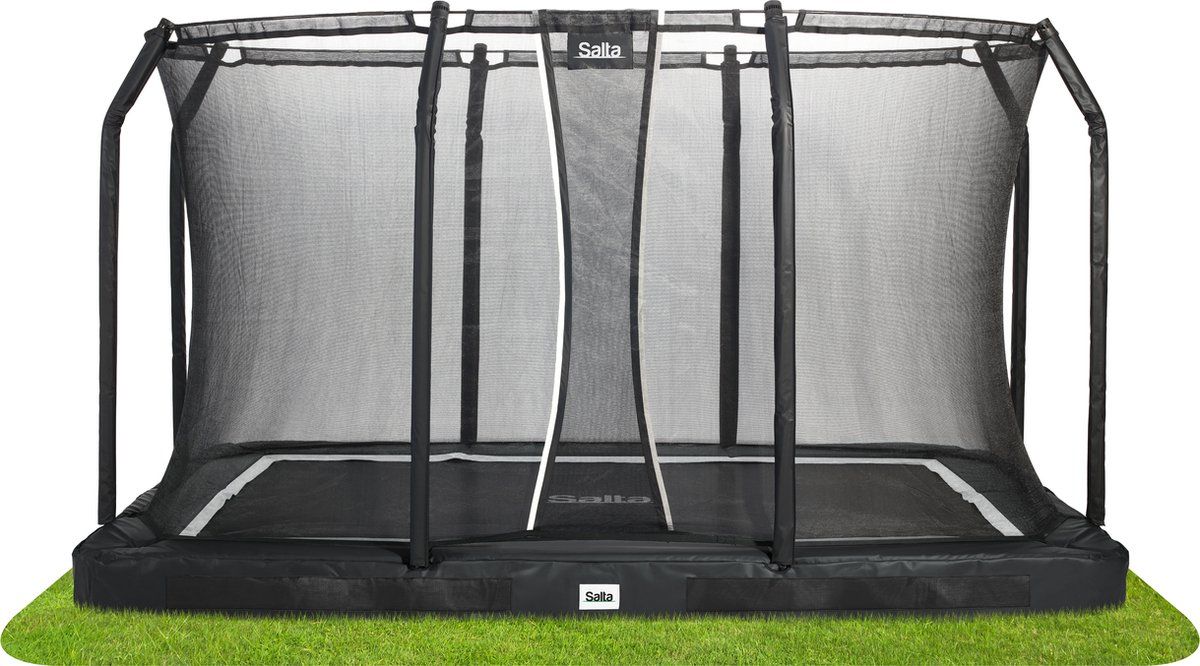 Salta Premium Ground Trampoline - 366 x 244 cm - Black