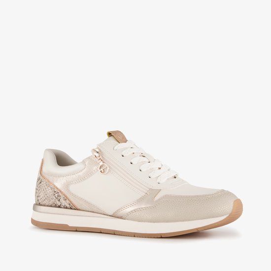 Tamaris Sneakers Dames Wit Beige - Maat 39