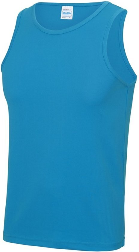 Awdis Sport hardloop singlet blauw voor heren - Heren sportkleding hemd/top blauw XL 44/54