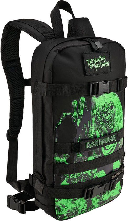 Iron Maiden Brandit US Cooper Daypack NOTB Unisex Rugzak Zwart