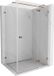 Mexen Lunar T cabine de douche battante droite 140 x 120 cm, transparent, or rose