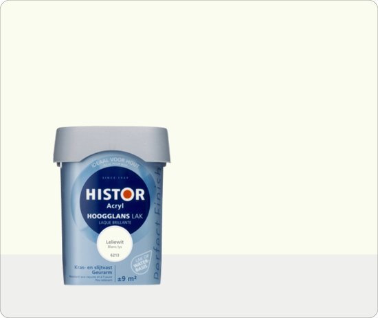 Histor Perfect Finish Lak Acryl Hoogglans 0 75 liter - Leliewit