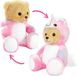BRUBIES Licorne en peluche - Ours en peluche de 25 cm en costume de licorne avec capuche