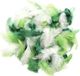 Merkloos Hobby/knutsel sierveren - groen tinten - 10x gram - decoratie sierveren - knutsel materiaal