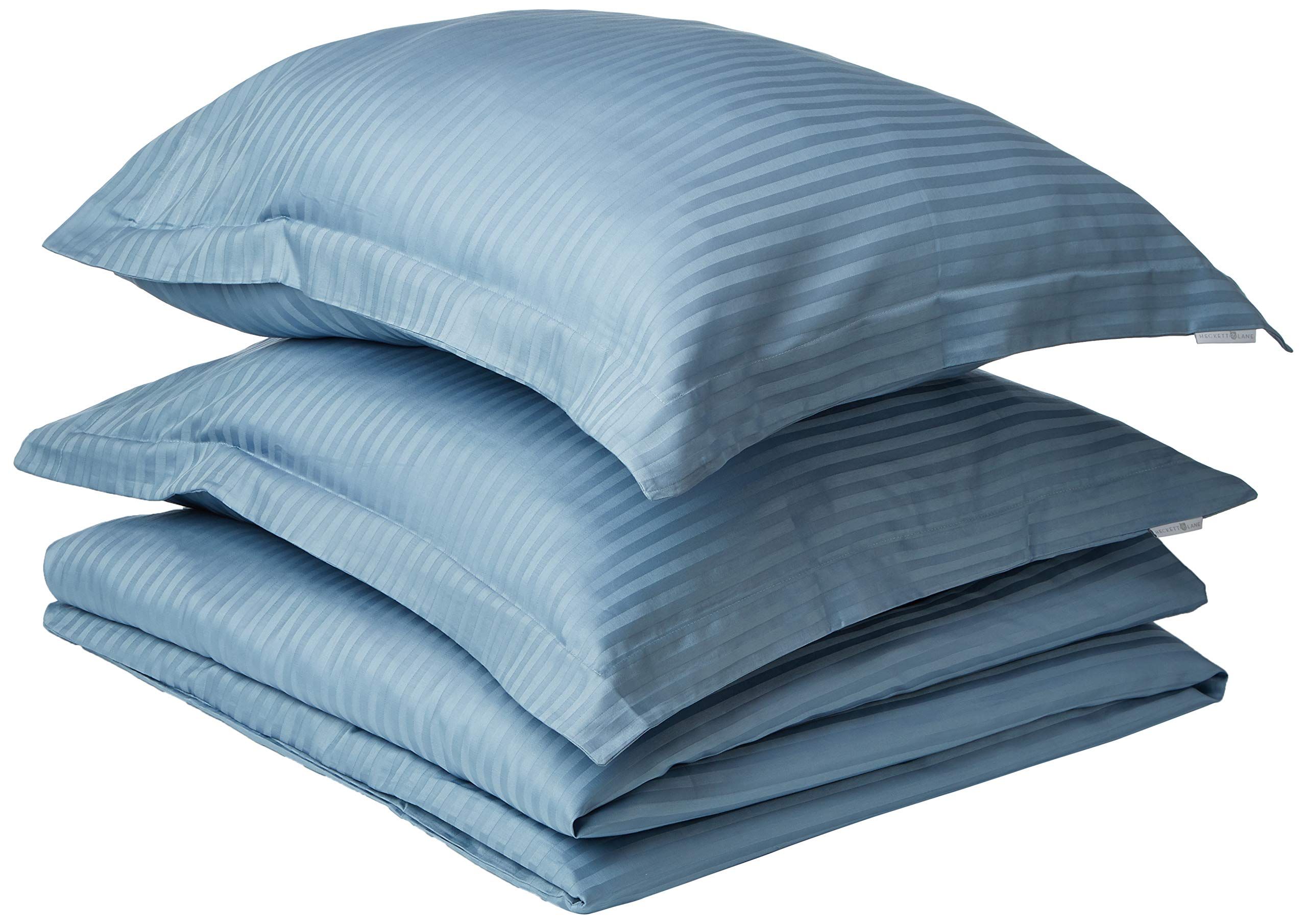Heckett & Lane Stripe Dekbedovertrek - Litsjumeaux - 240x200/220 cm - Colonial Blue