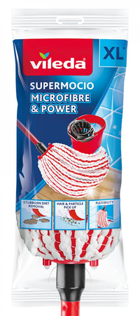 Vileda SuperMocio Microfibre&Power Mop - Red/White