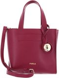 FURLA Leren handtas schoudertas Divide It Mini Tote Bag Rododendro (rood)paars