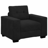 vidaXL Fauteuil Fluweel Zwart 100x78x80 cm