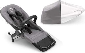 Bugaboo Donkey 5 Duo Uitbreidingsset Grey Mélange grijs