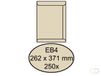 Quantore Envelop akte EB4 262x371mm cremekraft 250stuks