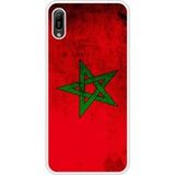 Y6 2019 Drapeau Maroc Bedrukt siliconen hoesje