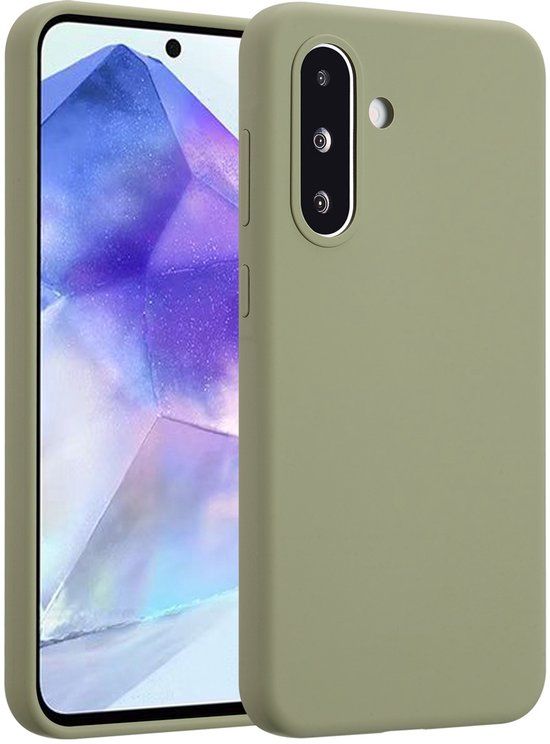 Accezz Liquid Silicone Backcover voor Samsung Galaxy A36 / A56 (5G) - Cooper Green