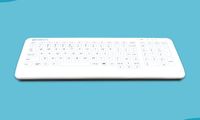Purekeys compact hygiënisch medisch toetsenbord wit met VESA inserts
