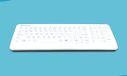 Purekeys compact hygiënisch medisch toetsenbord wit met VESA inserts
