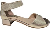 Caprice Carla Sandalen Dames Zilver Metallic - Maat 38.5 - Suède - Blokhak
