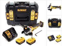 DeWalt DCG405M2 18V Li-Ion accu haakse slijper set (2x 4.0Ah accu) in TSTAK - 125mm - koolborstelloos
