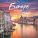 Carousel Worldwide Europa 2026 vierkante wandkalender, schilderachtige fotografie, maandplanner met grote datumdozen