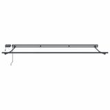 vidaXL - Manual - Awning - Frame - with - Solar - LED - 4 - x - 3,5 - m - Antraciet