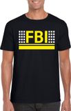 Bellatio Decorations Shoppartners Bv Politie FBI logo zwart t-shirt voor heren - Geheim agent verkleedkleding M