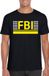 Bellatio Decorations Shoppartners Bv Politie FBI logo zwart t-shirt voor heren - Geheim agent verkleedkleding M