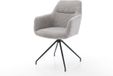 Pejo-Flex fauteuil kruisframe conisch zwart koord zilver grijs pocketveer kern