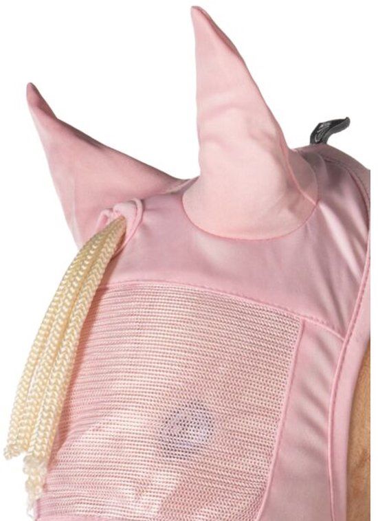 HKM Hobby Horse vliegenmasker - roze
