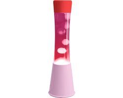 Fisura Lavalamp Roze Met Roze Vloeistof En Witte Lava