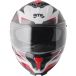 GMS-Moto Gelero, casque intégral, couleur: Blanc/Rouge/Gris, taille: XS
