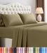 Utopia Bedding Beddengoedset - 4-delig beddengoed - geborsteld microvezel - krimp- en kleurvast - gemakkelijk te onderhouden (olijfkleurig)
