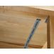 Häfele Barre d'arête pour plateaux de table massifs avec insert en acier, 1070 mm