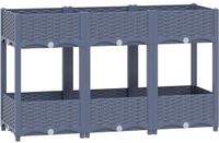 vidaXL Plantenbak verhoogd 120x40x71 cm polypropyleen